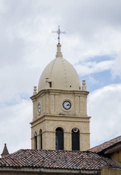 Belfry of Calera Church in Cundinamarca Colombia