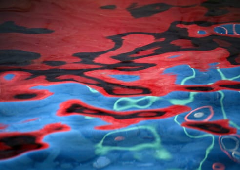 Scenes from  Peloponese in greece in the summer, Water reflection