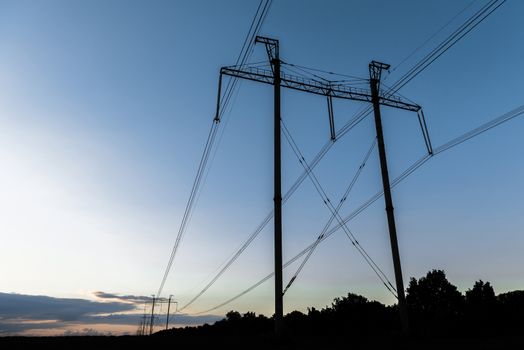 towers for power transmission lines high voltage