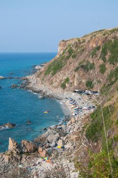 Zambrone, a small town near the sea in Calabria