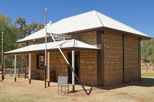 ALICE SPRINGS, AUSTRALIA - MAY 3, 2015: Old Telegraph Station Museum on May 3, 2015 in Alice Springs, Australia