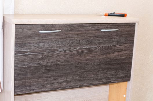 Furniture remodel with adhesive films for furniture