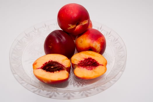 Bald apricot, vitamin breakfast tray offering.