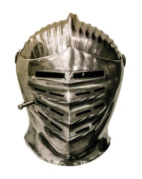 Isolation Of Medieval Knight's Armour Helmet
