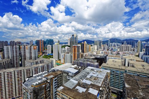 Hong Kong Urban downtown at day