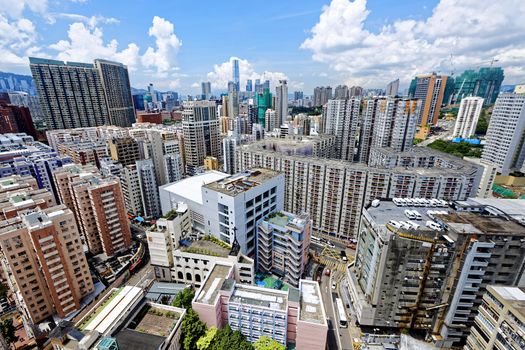 Hong Kong Urban downtown at day