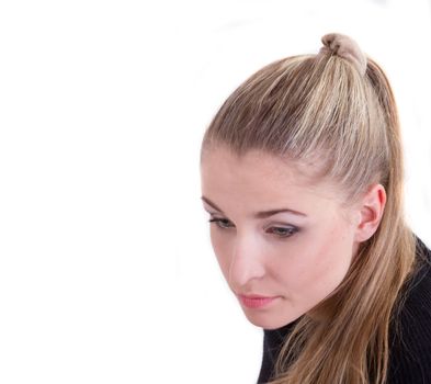 Model Girl with Long Healthy Hair, Long Lushes