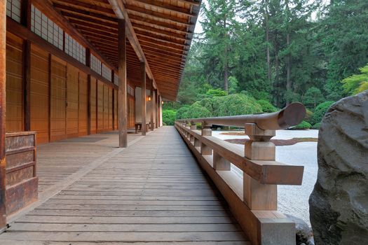 The Pavilion and Sand Garden at Japanese Garden