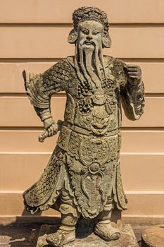 Statue of an ancient chinese warrior