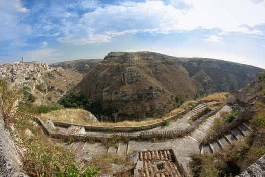 The Sassi of Matera are the historic city of Matera