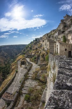 The Sassi of Matera are the historic city of Matera