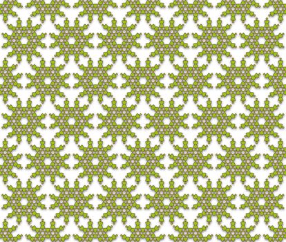 background or textile abstract pattern green flowers