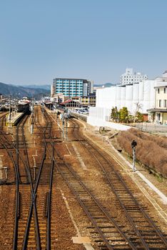 Japan train,Country side train or Railway in Japan