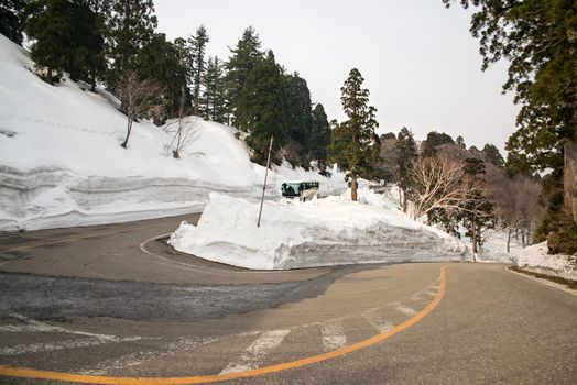 Hachimantai Aspite Line, Corridor of Snow, Akita~Iwate, Japan