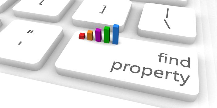 Find Property as a Fast and Easy Website Concept