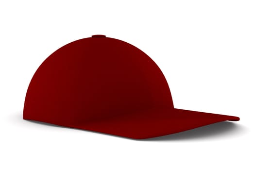 baseball cap on white background. Isolated 3D image