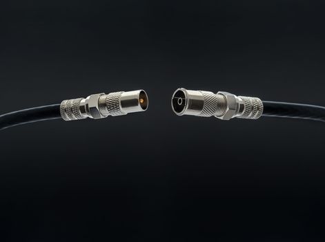 Coaxial connectors for tv and video