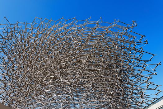 MILAN, ITALY - AUGUST 31, 2015: UK pavilion at Expo Milano 2015, universal exposition on the theme of food, in Milan, Lombardy, Italy, Europe