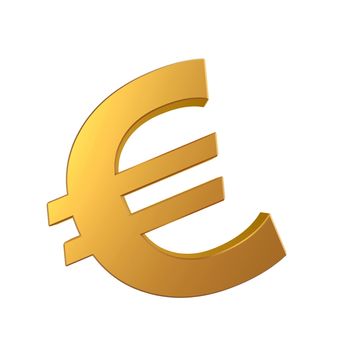 Gold euro sign
