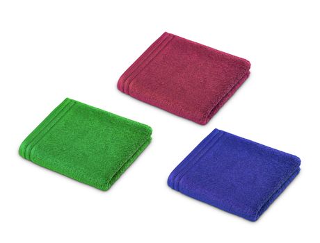 rolled up towels