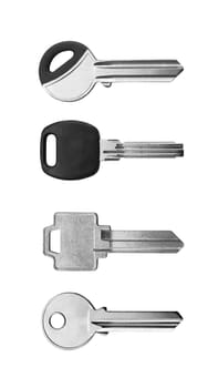 keys on white background