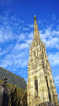 Details of St. Stephan cathedral in Vienna, Austria         