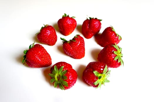Fresh Strawberry isolated on white background