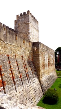 exterior of castle st. Jorge portugal lisbon 