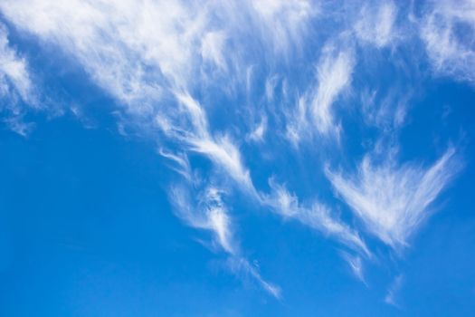 Cloud like flame shape on blue sky