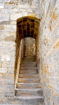 stair in castle st. Jorge portugal lisbon 