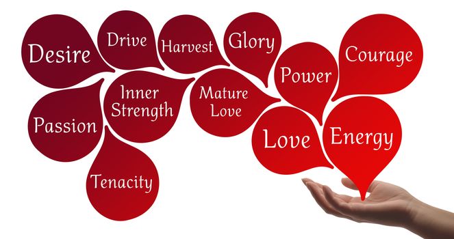 Colour Therapy - Red healing energy