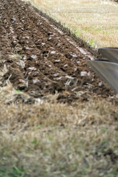 furrows of a plough from a ploughing competition in ireland