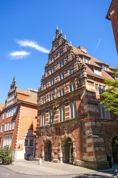 Bremen, Germany - June 7, 2014: Former weighing house Stadtwaage Bremen. Today a cultural house and seat of the german philharmonic orchestra of Bremen.