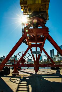 Harbor Puerto Madero Buenos Aires Argentine, skyline and ships