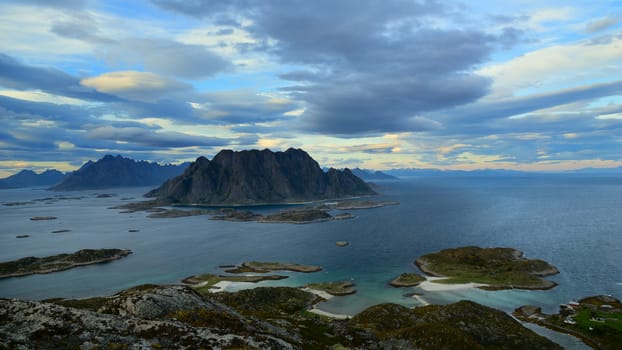 Beautiful landscape Lofoten Islands in Norway