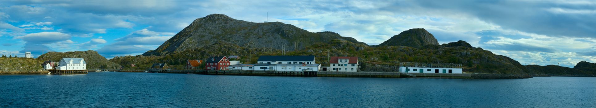 Panorama os island Skrova of Norwegian Lofoten