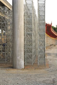 Highway bridge under construction