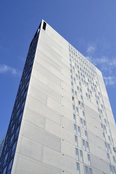 Swedish apartment Block in summer.