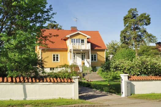 Scandinavian housing, Stockholm in Sweden.