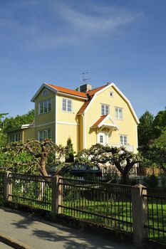 Scandinavian housing, Stockholm in Sweden.