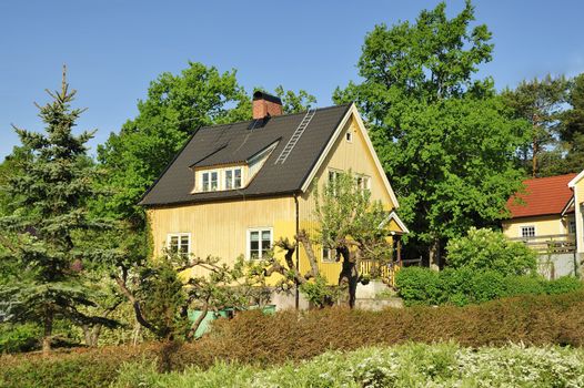 Scandinavian housing, Stockholm in Sweden.