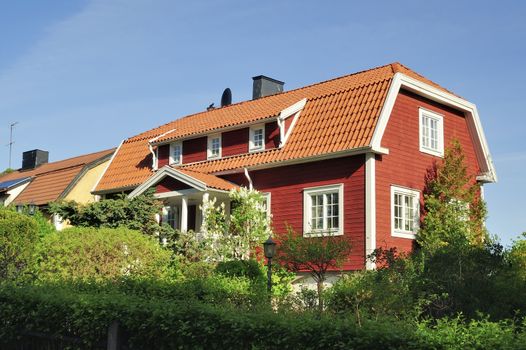 Scandinavian housing, Stockholm in Sweden.