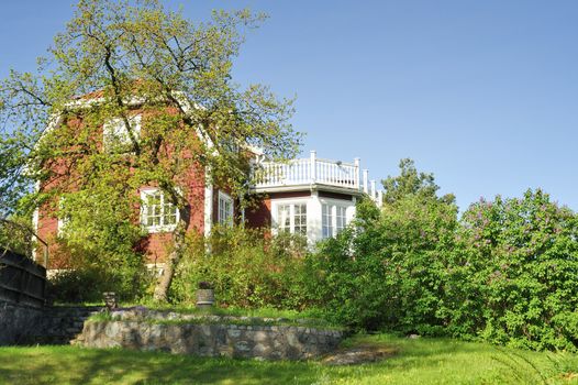 Scandinavian housing, Stockholm in Sweden.