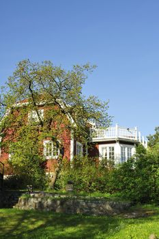 Scandinavian housing, Stockholm in Sweden.