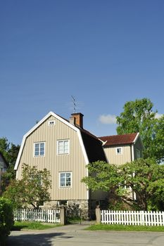 Scandinavian housing, Stockholm in Sweden.