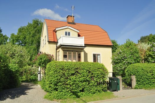 Scandinavian housing, Stockholm in Sweden.