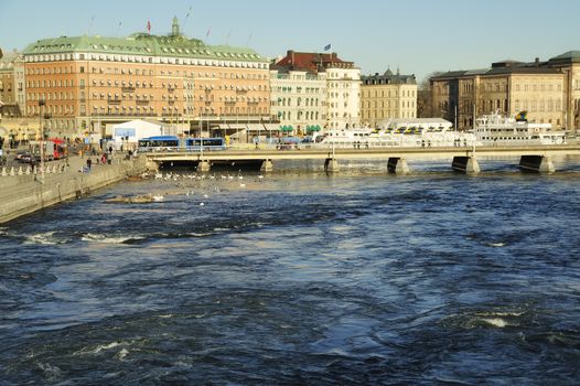 View of Blasieholmeshamnen, Stockholm, Sweden