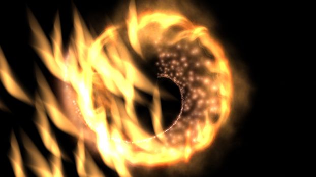 Digital Illustration of a mystic Fire