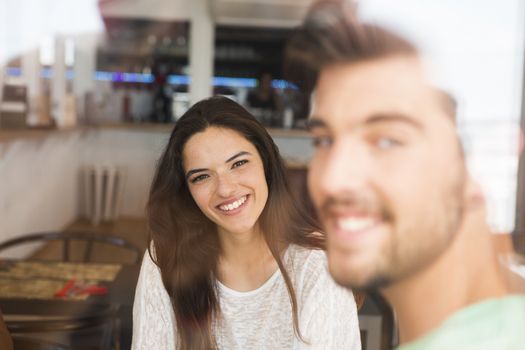 Friends having a great day at the local coffee shop