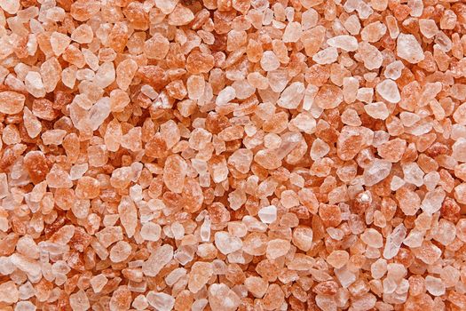 Close up on Himalayan salt